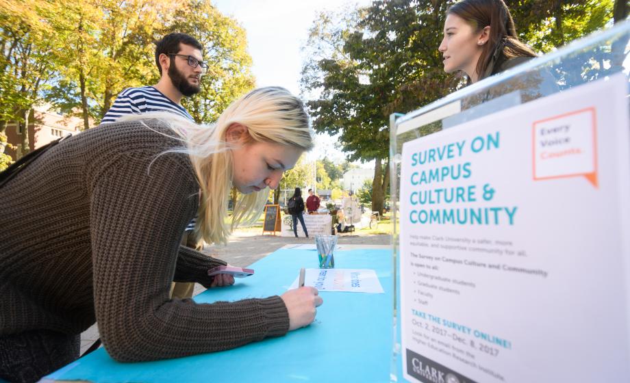 Clark launches landmark survey on its campus culture, community