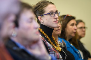 women sitting in audience
