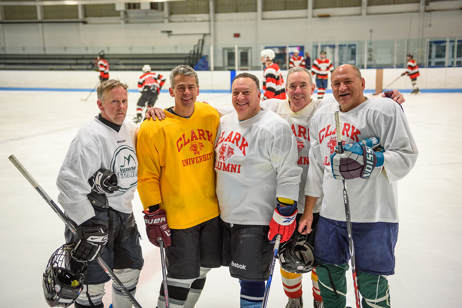 Still in the game: Alumni reunite for annual hockey matchup