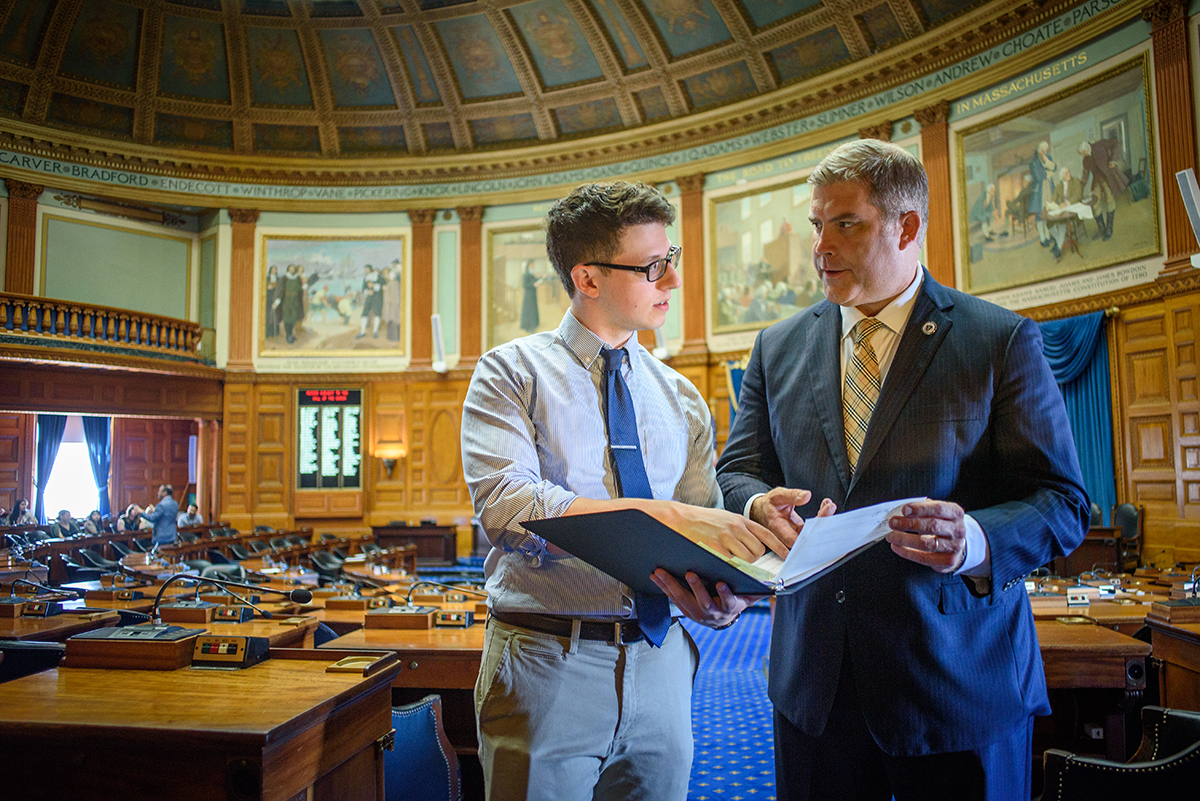 David Sullivan at the State House