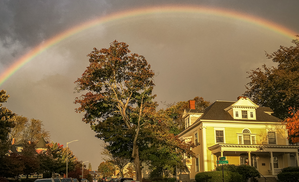 Rainbow over Anderson House