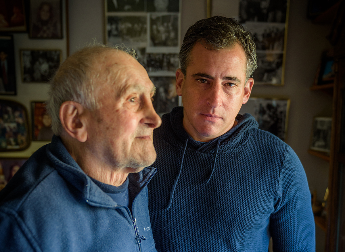 Michael Ross '93 and his father, Stephan Ross