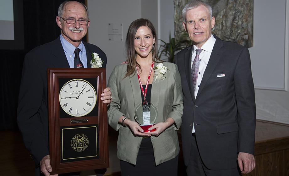 Tetreault, Zoback honored with alumni awards at Reunion Dinner
