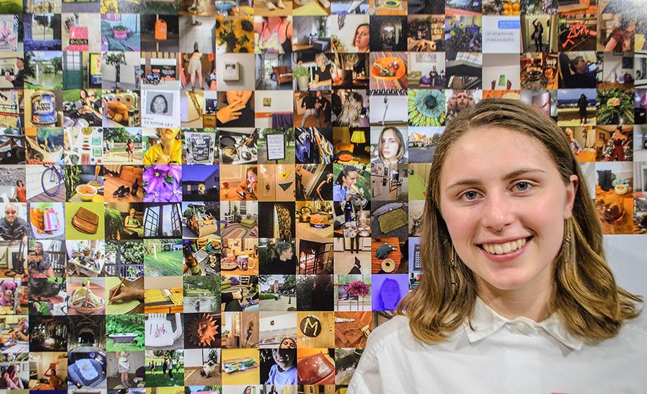 With her art, Helen Perham ’18 becomes part of something greater than her selfie