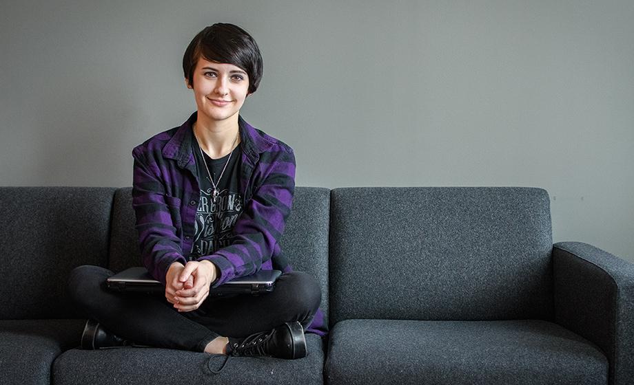 Whether producing poetry or pondering philosophy, Jessica Hoops ’18 has a way with words