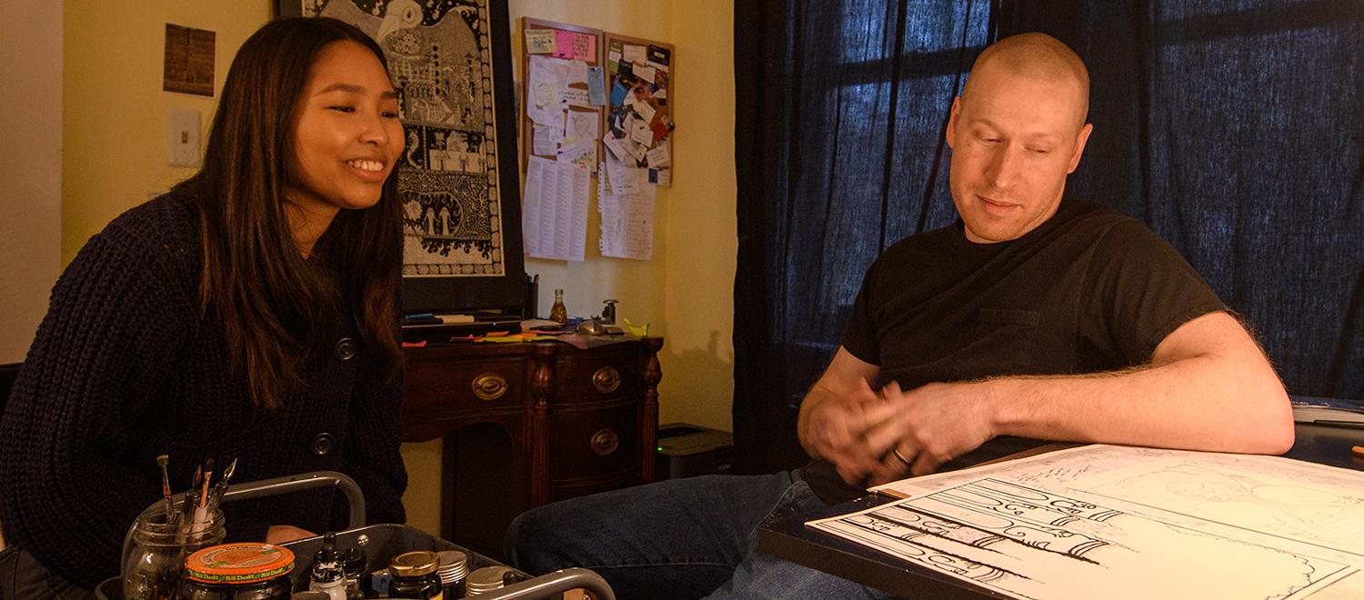 Working with ArtsWorcester, Clark students share research with community