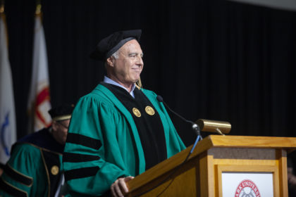Jeffrey Lurie '73 speaks at Clark University Commencement