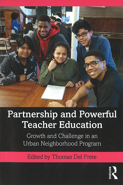 Book cover of "Partnership and Powerful Teacher Education" by Thomas Del Prete