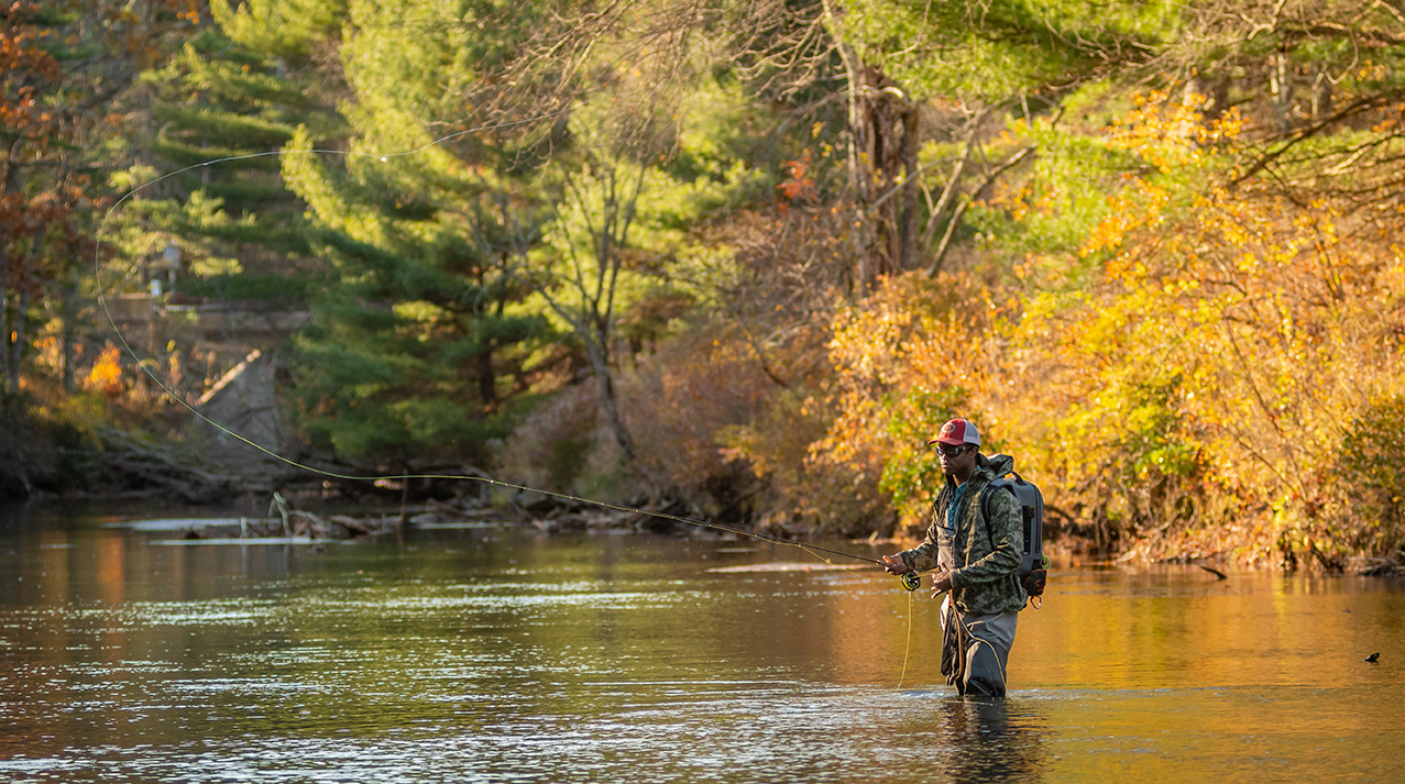 As both a biologist and angler, Quincy Milton III is at home in the water