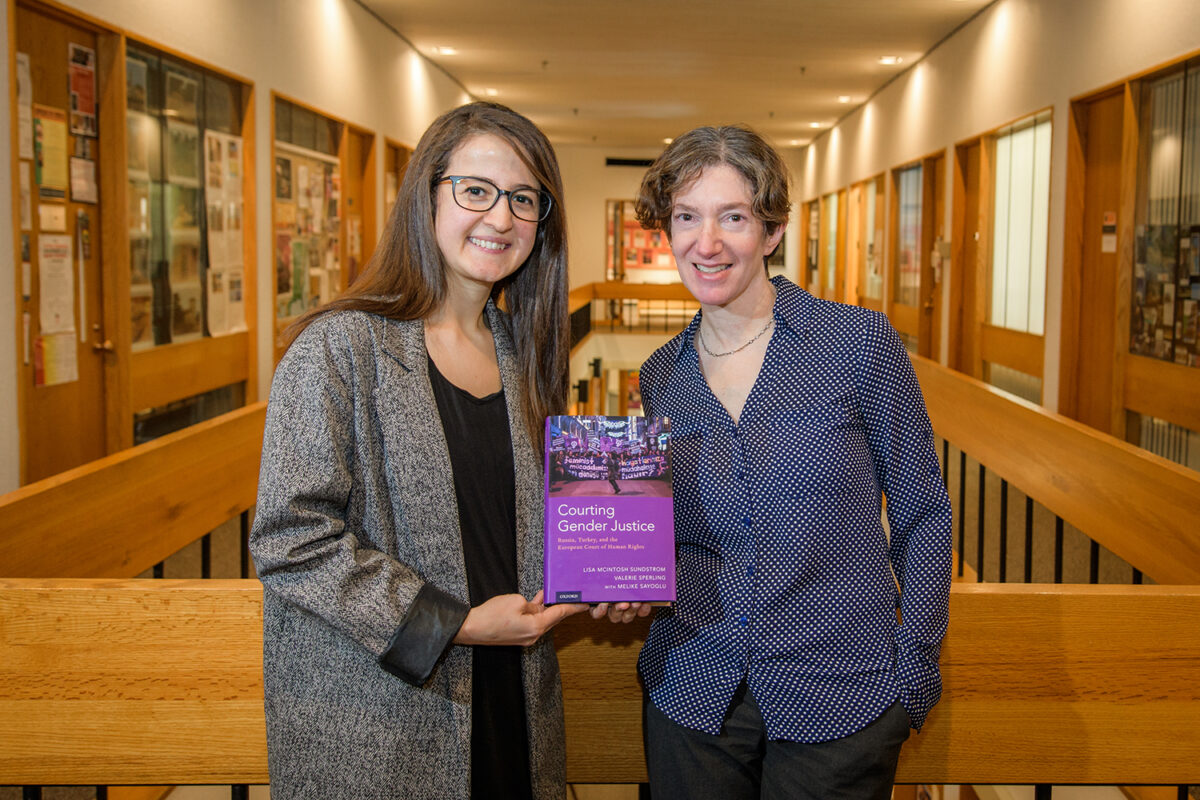 Doctoral candidate Melike Sayoglu and Professor Valerie Sperling,