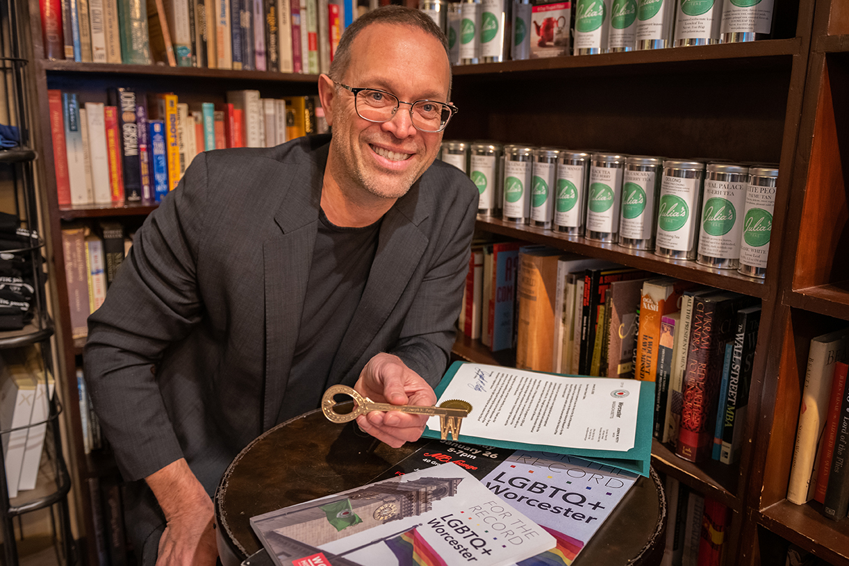 Robert Tobin awarded Key to the City of Worcester for LGBTQ+ history exhibit