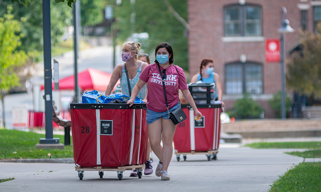 Clark welcomes students to campus for ‘historic’ semester