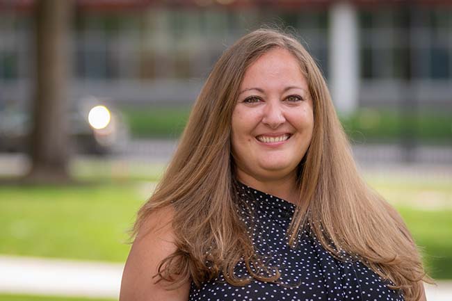 Clark University geography professor Abby Frazier