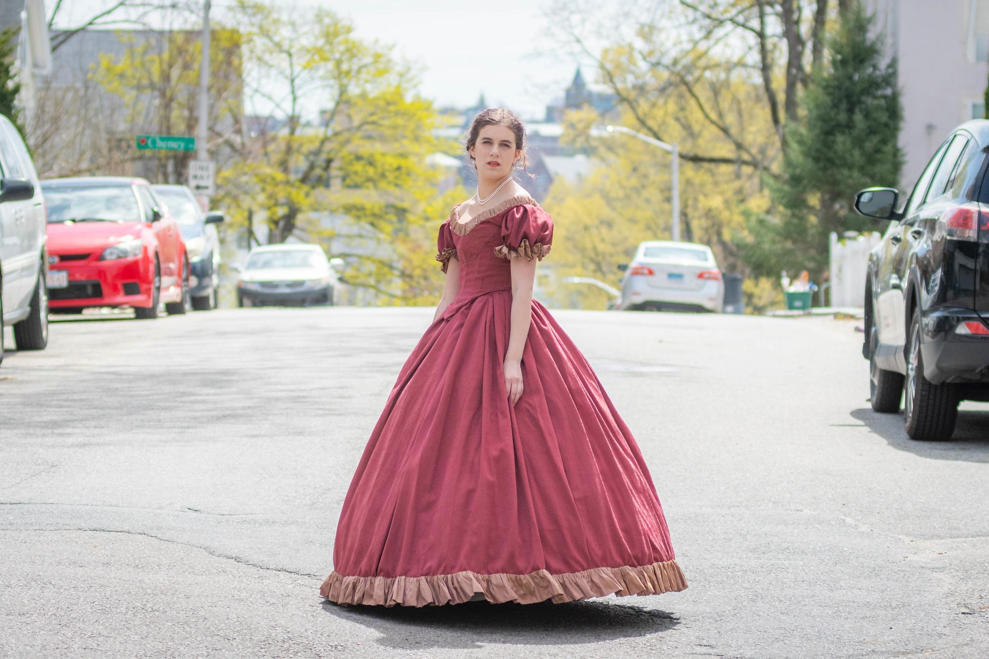 A stitch in time: Hannah Olech ’20 brings the past to life through historical dressmaking