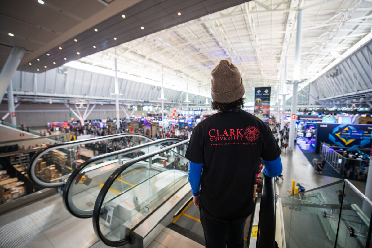 Ed Greig '23 at PAX East.