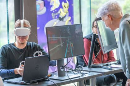 An interactive media presentation at ClarkFEST Spring 2023