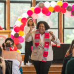 MiKayla Dotson at the Multicultural Graduation celebration