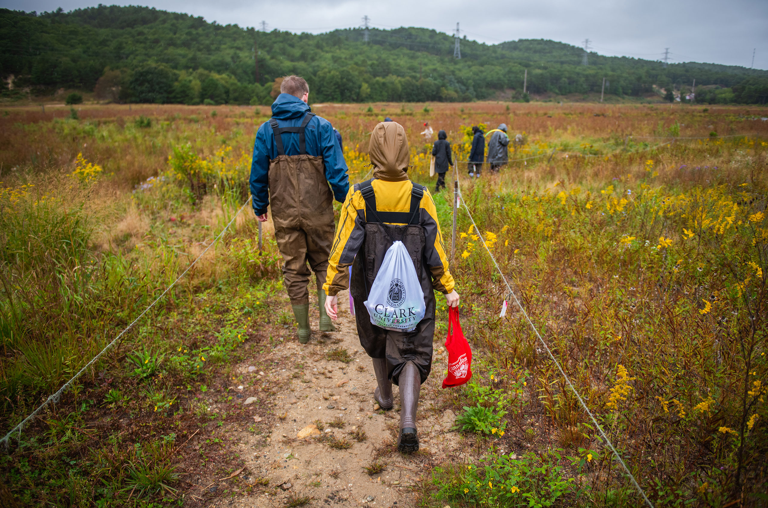 Students in field