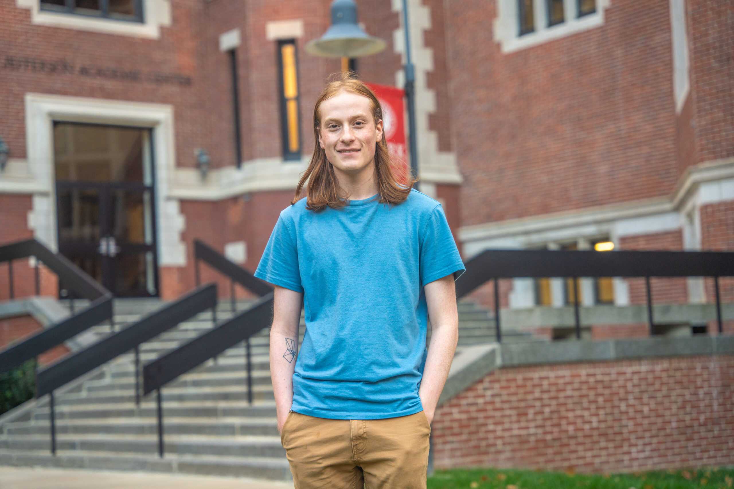 portrait of student wearing blue shirt