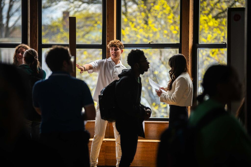 Students present their work at ClarkFest, a showcase of undergraduate research,