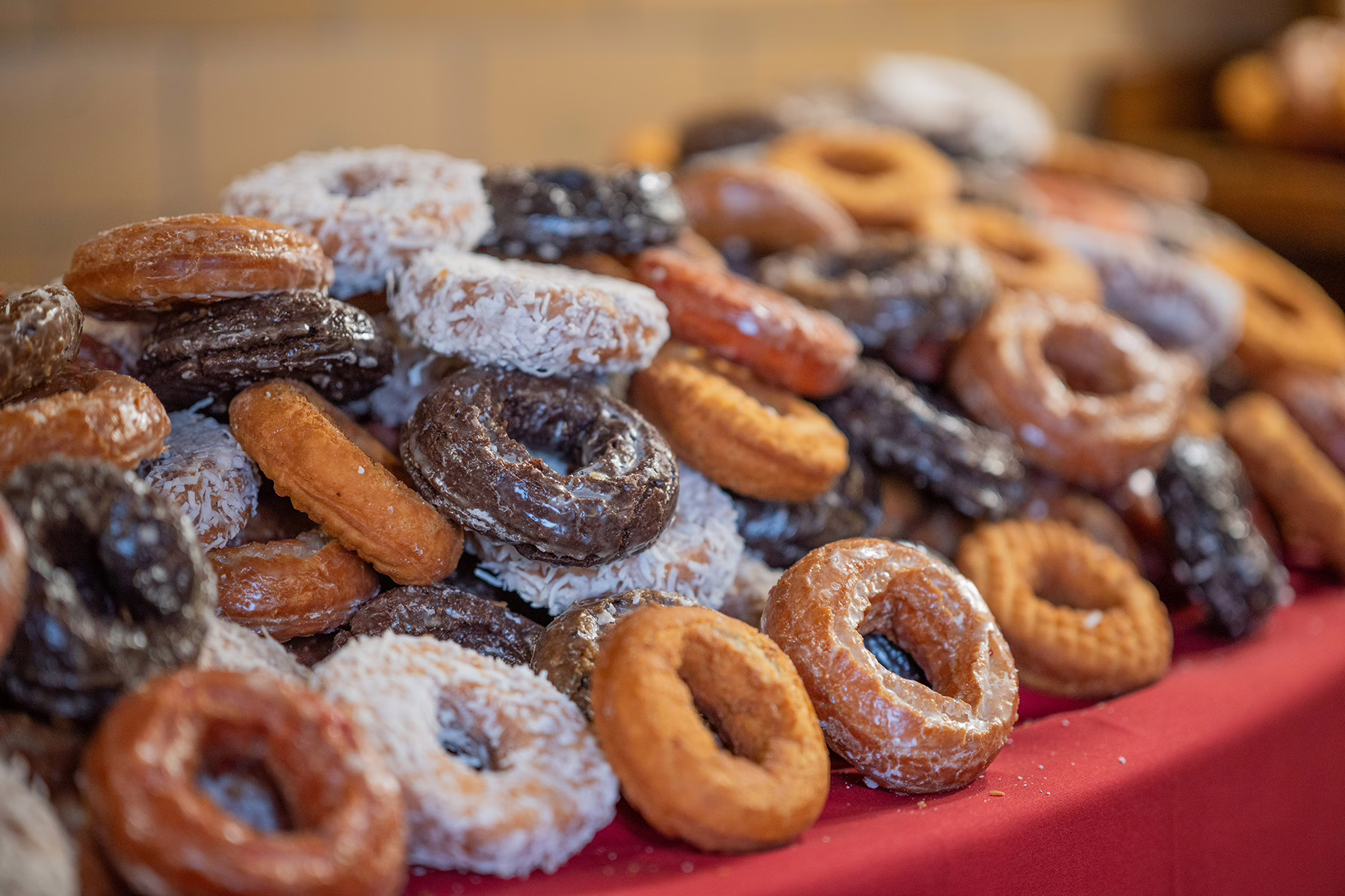 Donuts at Late Night Breakfast, fall 2025; photo by Natalie Hoang ’25, MBA ’26