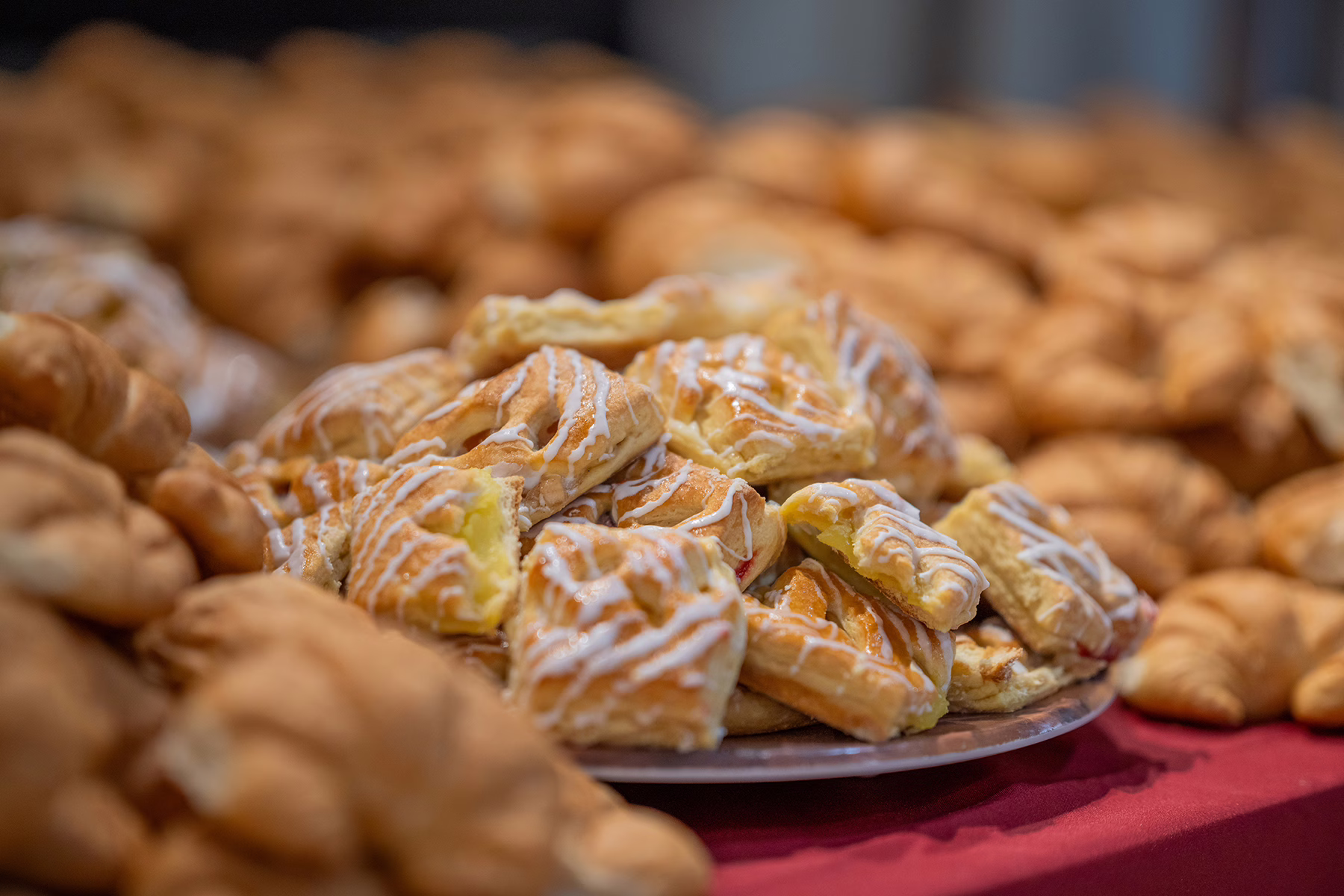 Pastries at Late Night Breakfast, fall 2025; photo by Natalie Hoang ’25, MBA ’26