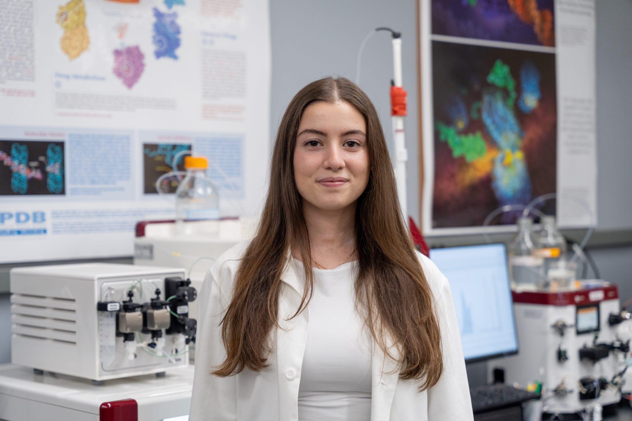 headshot of student in science lab