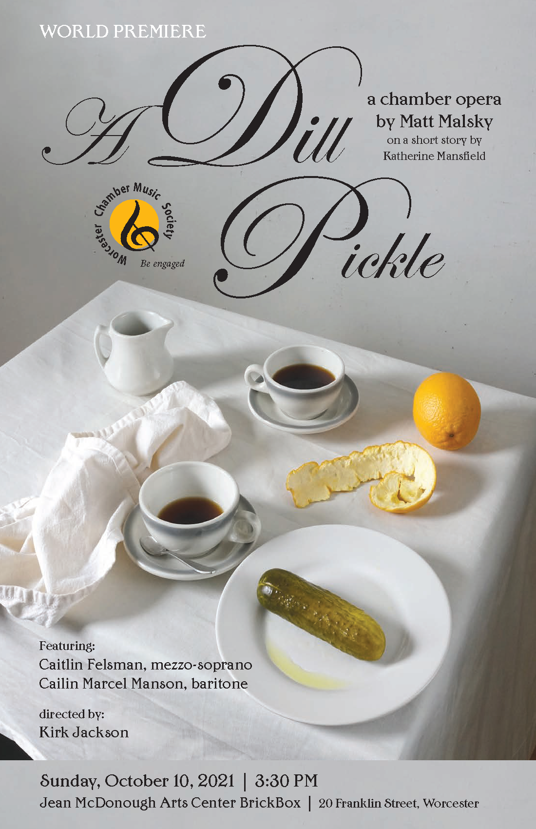 A Dill Pickle opera flyer