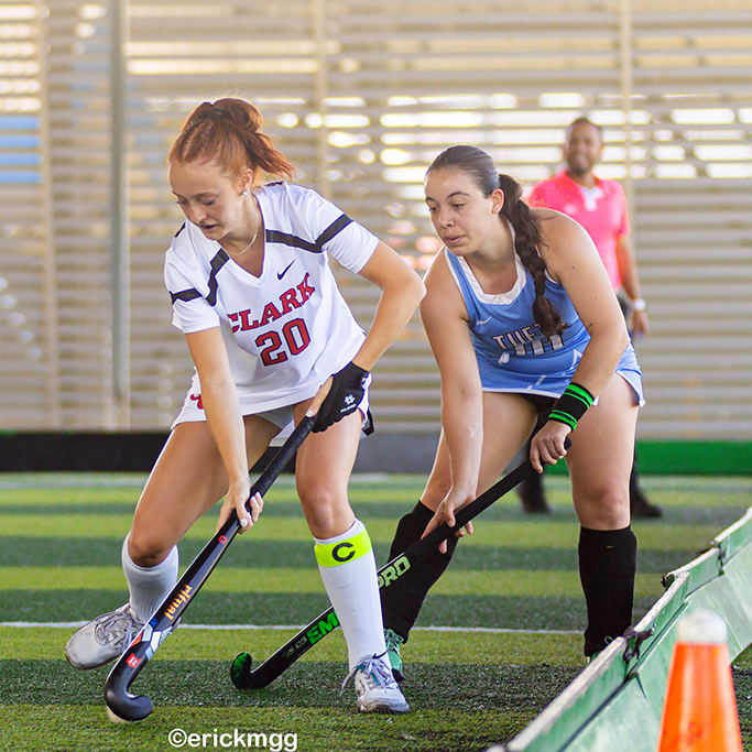 Field hockey team captain Alison Kopec plays in a game against the Costa Rico national team.