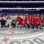 Participants of the 45th alumni hockey game