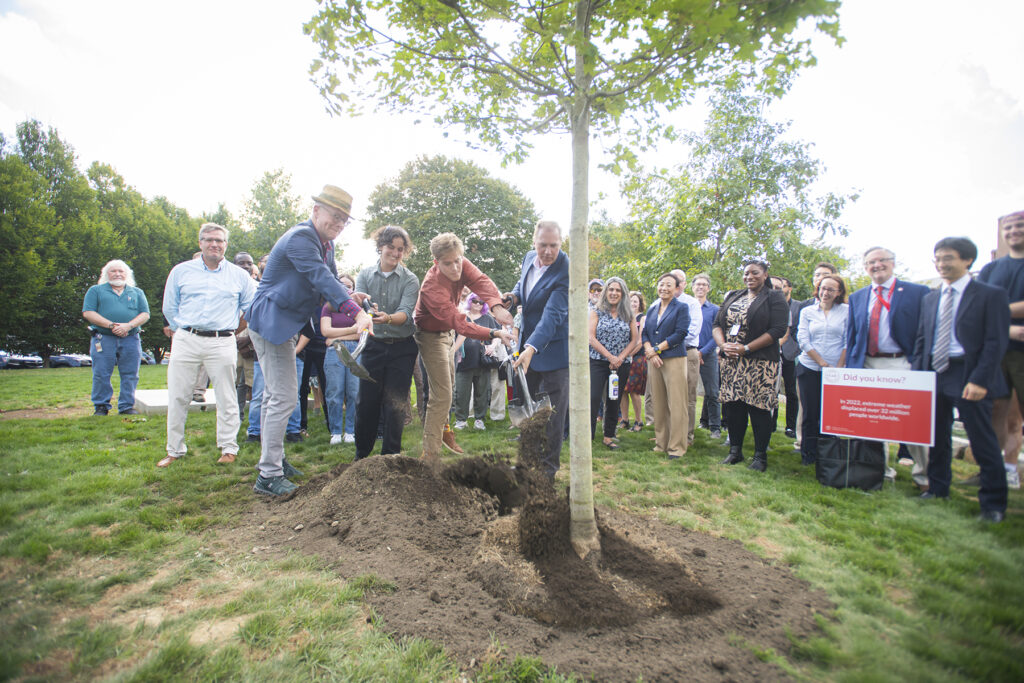 Tree planting to celebrate School of Climate, Environment, and society