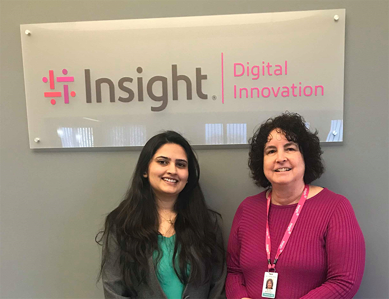 Chandra Adhikari and Beth Wolfset at Insight