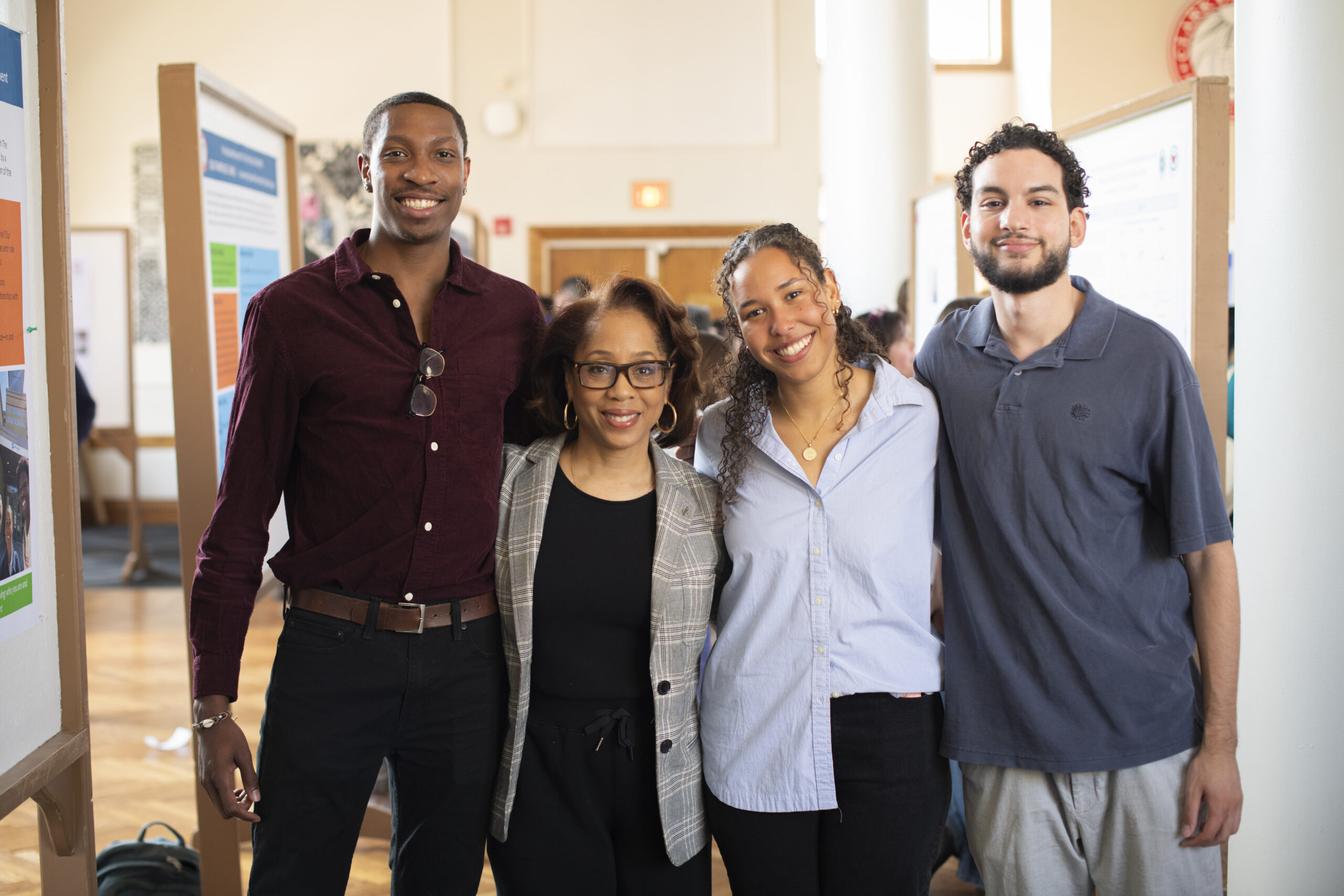 students show research posters