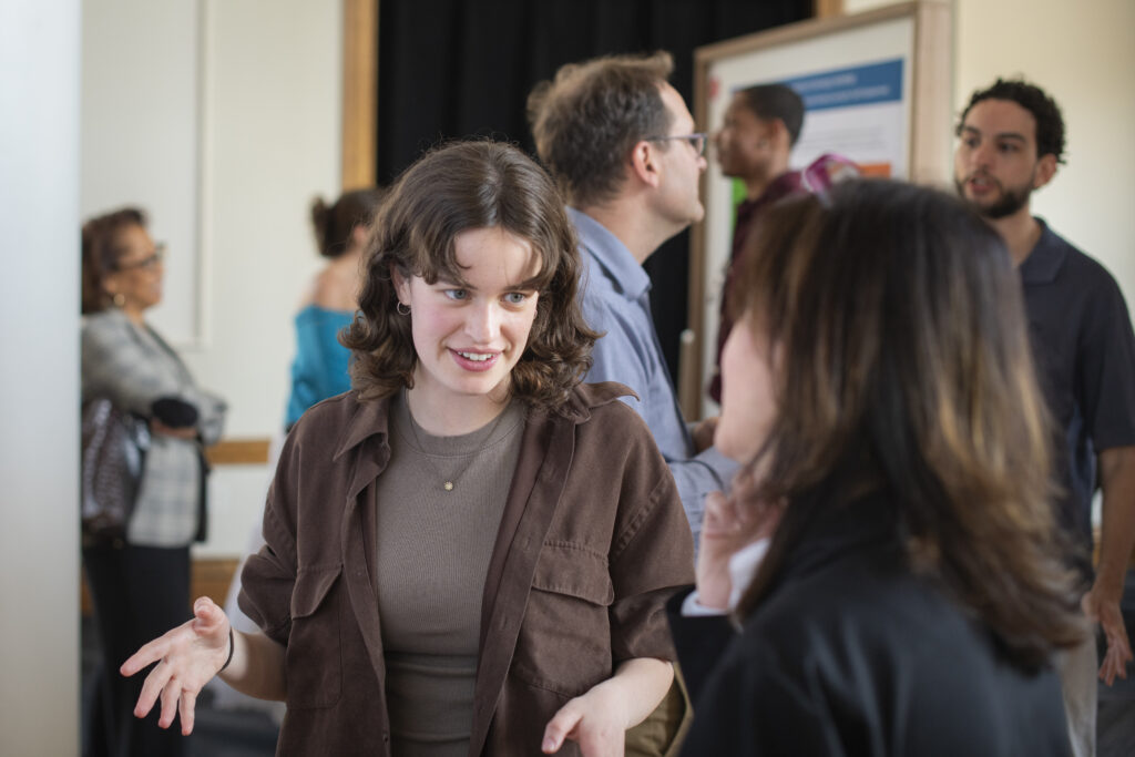 students show research posters