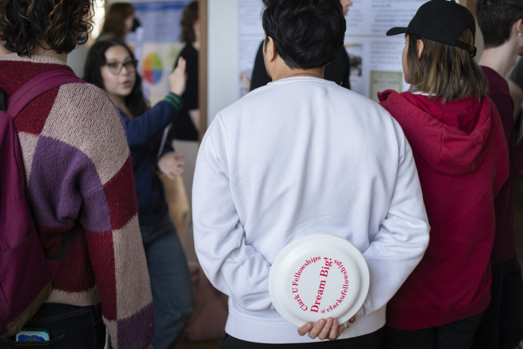 students show research posters