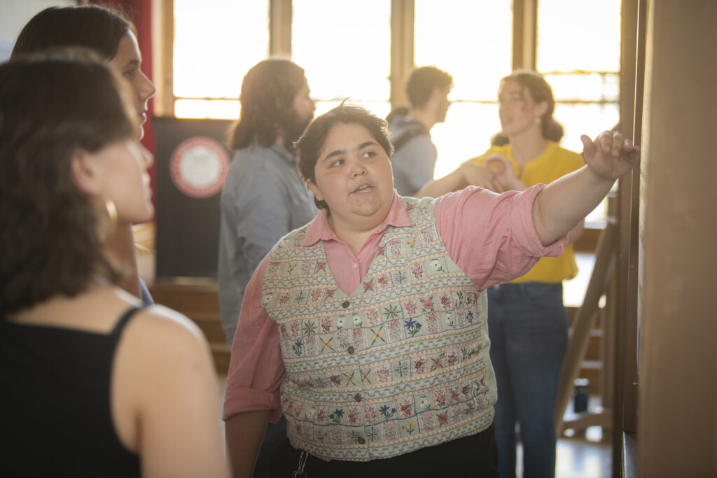 students show research posters