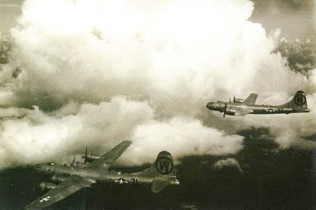 Ed Quinn ’50 supplied a bird’s-eye view of WWII