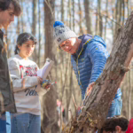 Field Methods students in the forest