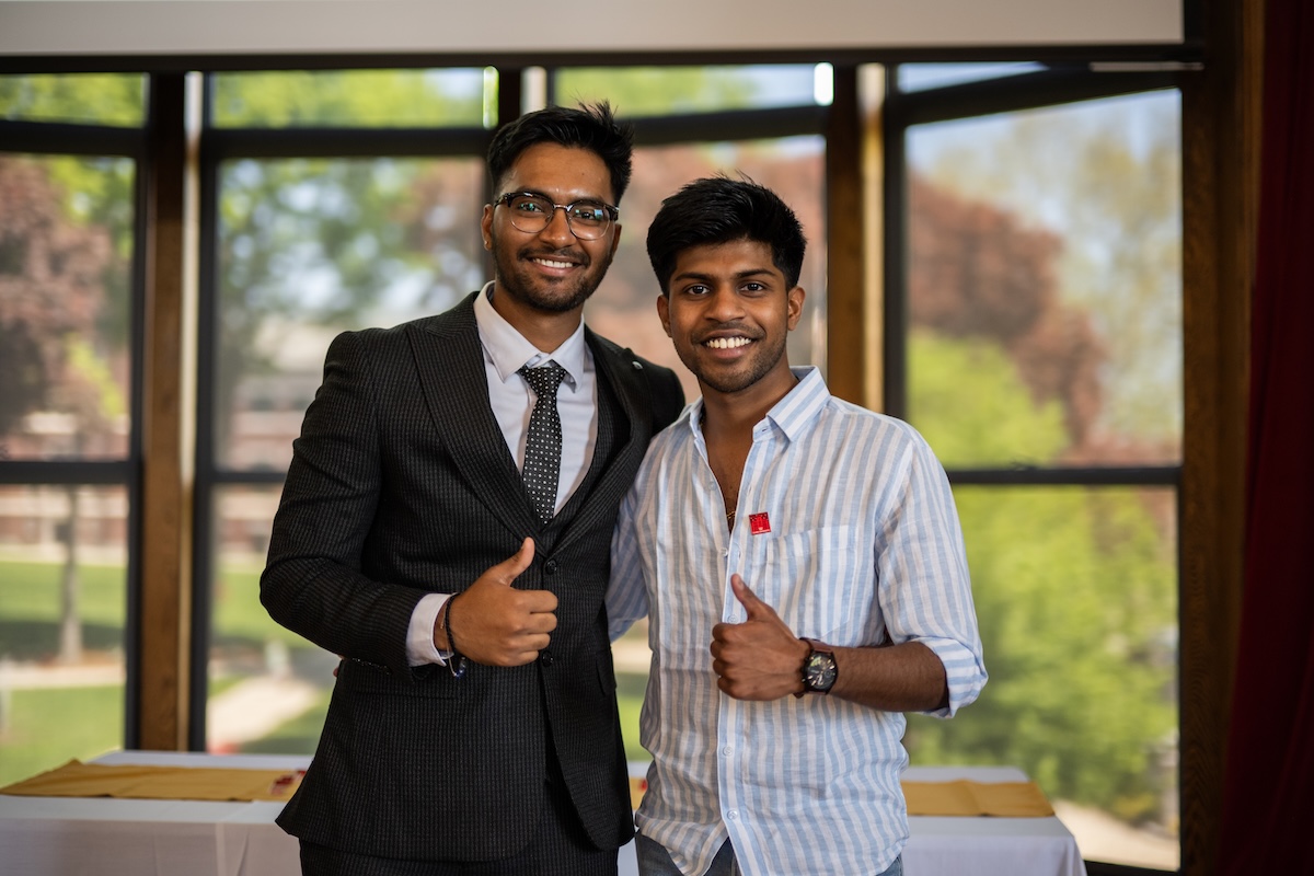 students at pinning ceremony