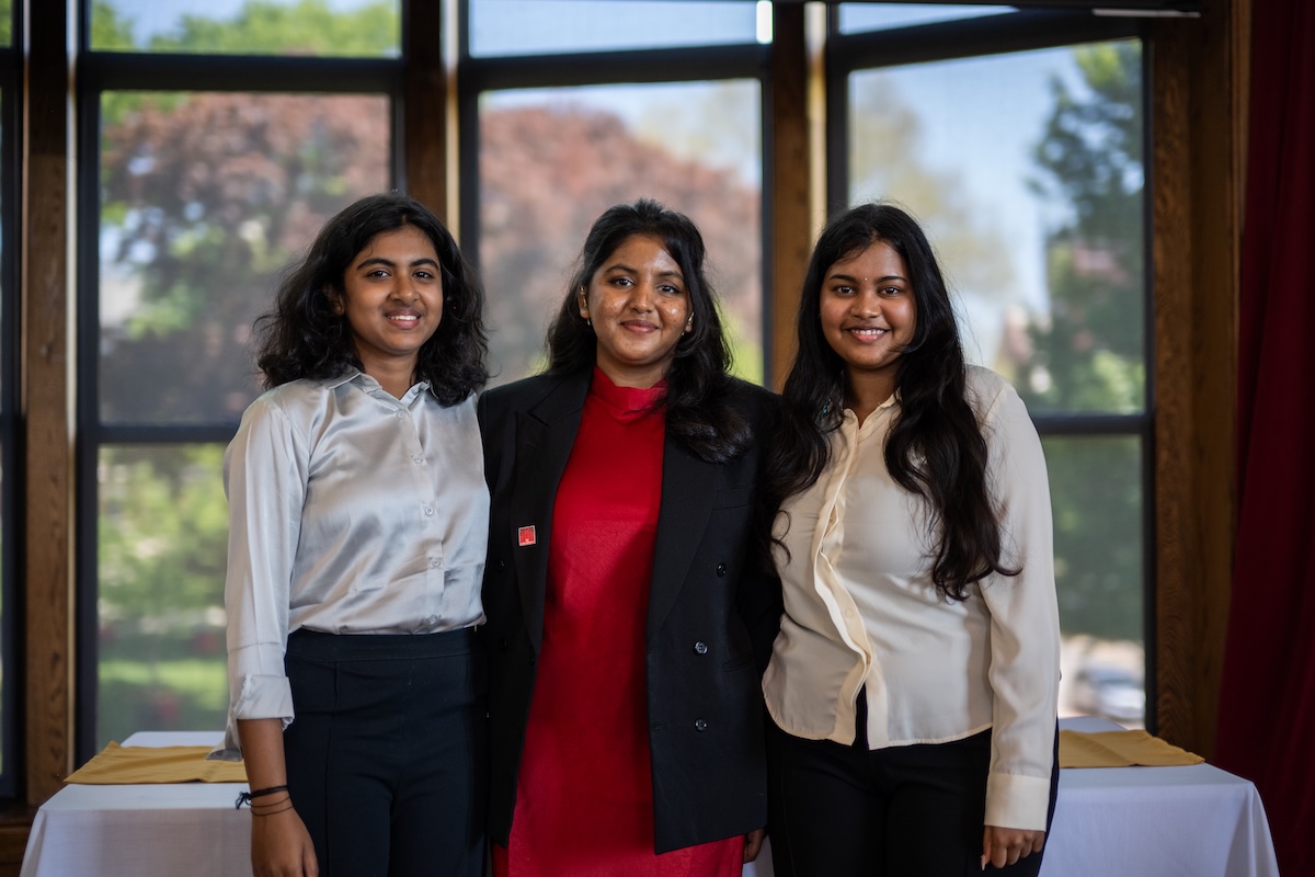 students at pinning ceremony