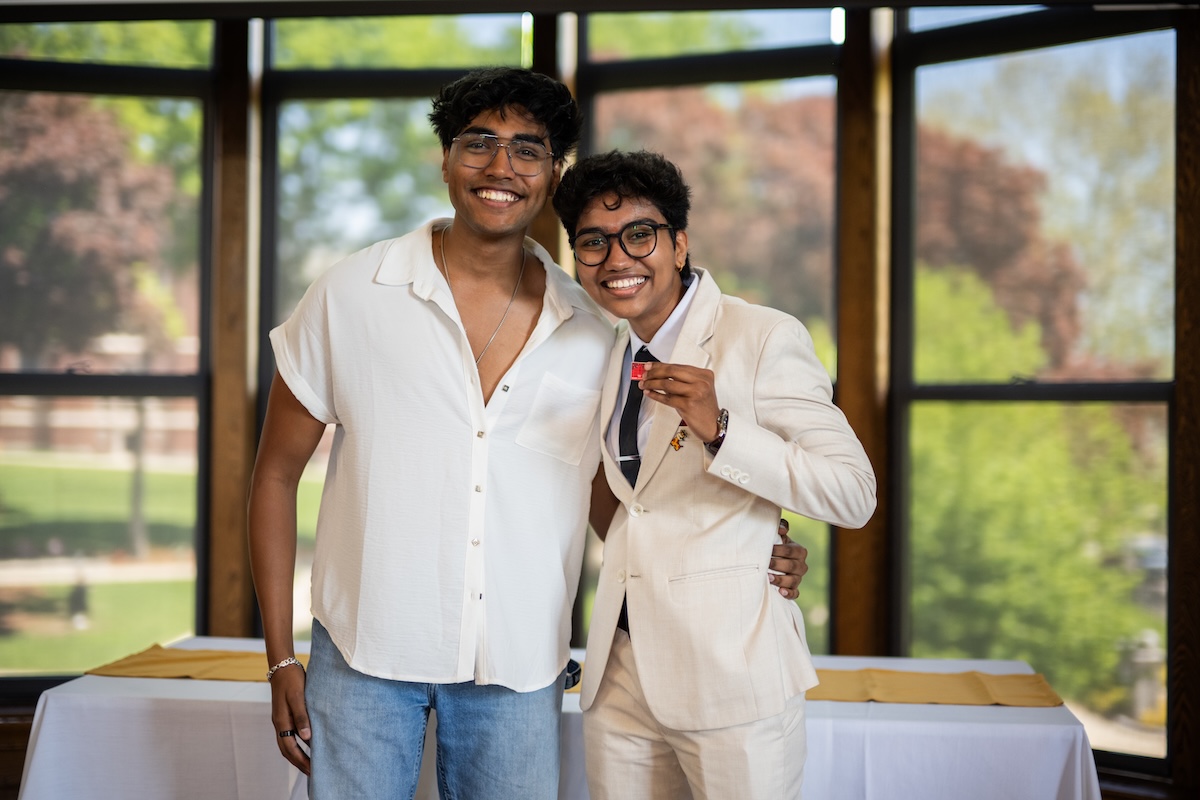 students at pinning ceremony