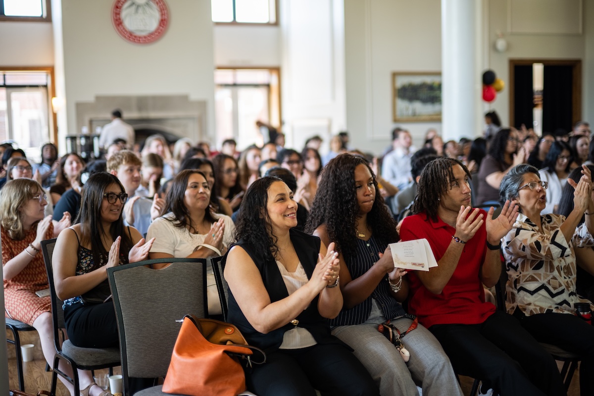 students at pinning ceremony
