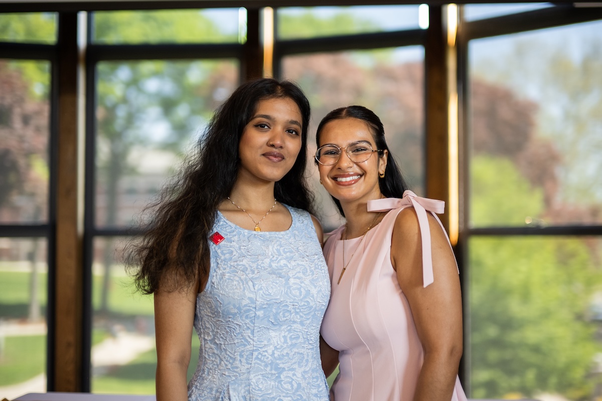 students at pinning ceremony