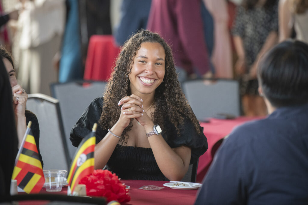 students gather at international graduation ceremony