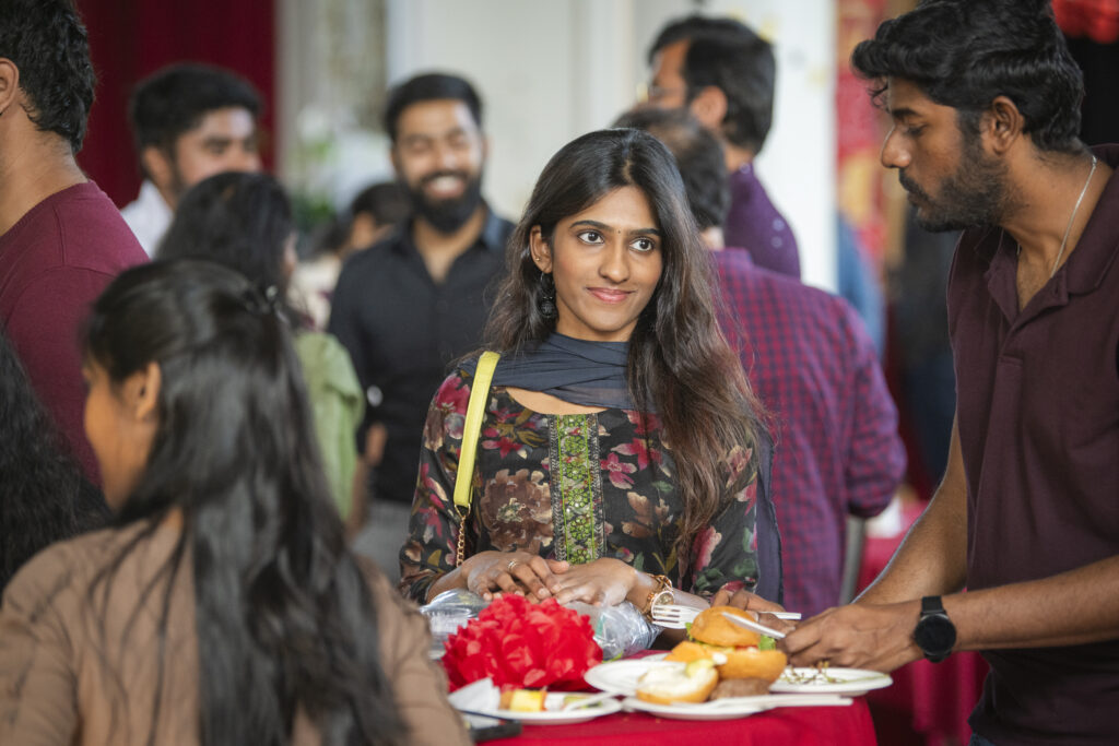 students gather at international graduation ceremony