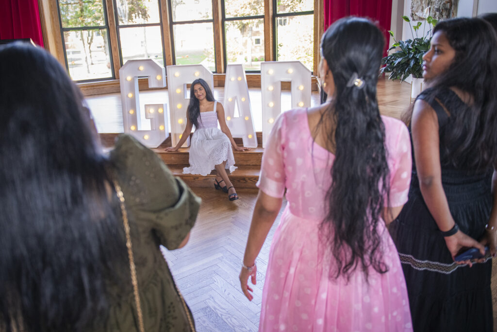students gather at international graduation ceremony