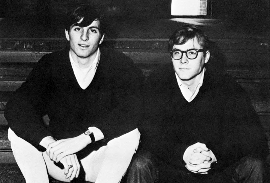 Bruce Stone and John Heard at Clark University