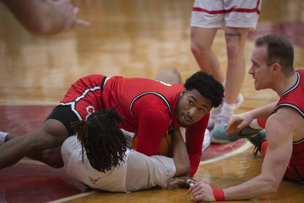 Clark University men's basketball team plays WPI in 2025 NEWMAC championship game