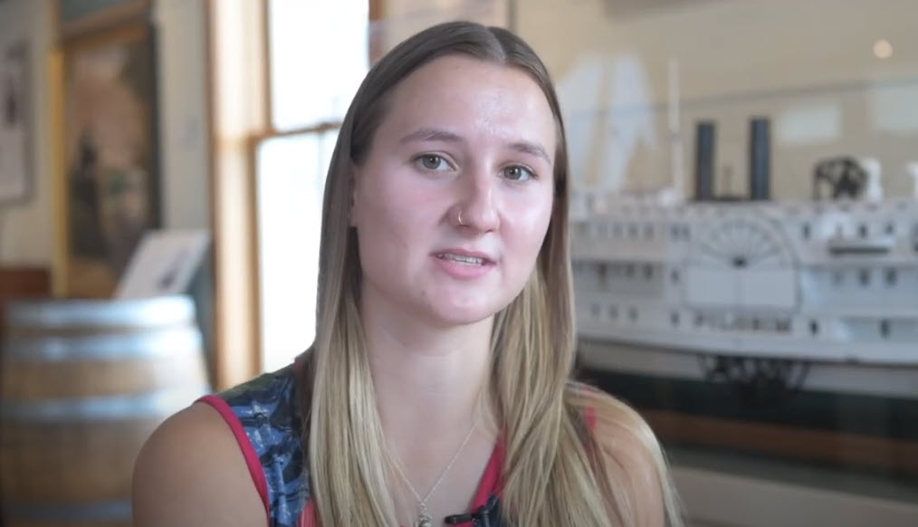 Olivia Blaney at the Connecticut River Museum