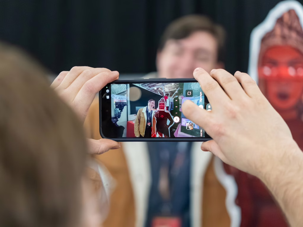 games made by Clark students on exhibit at convention